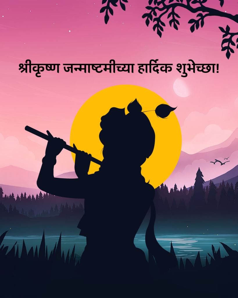 shri krishna janmashtami wishes in marathi images